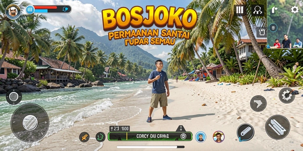 Screenshot gameplay <strong>BOSJOKO</strong> yang penuh warna dan menarik