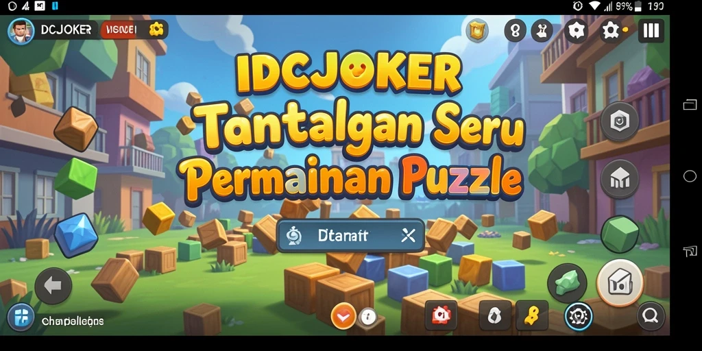 Screenshot gameplay IDCJOKER menampilkan tantangan puzzle yang seru.