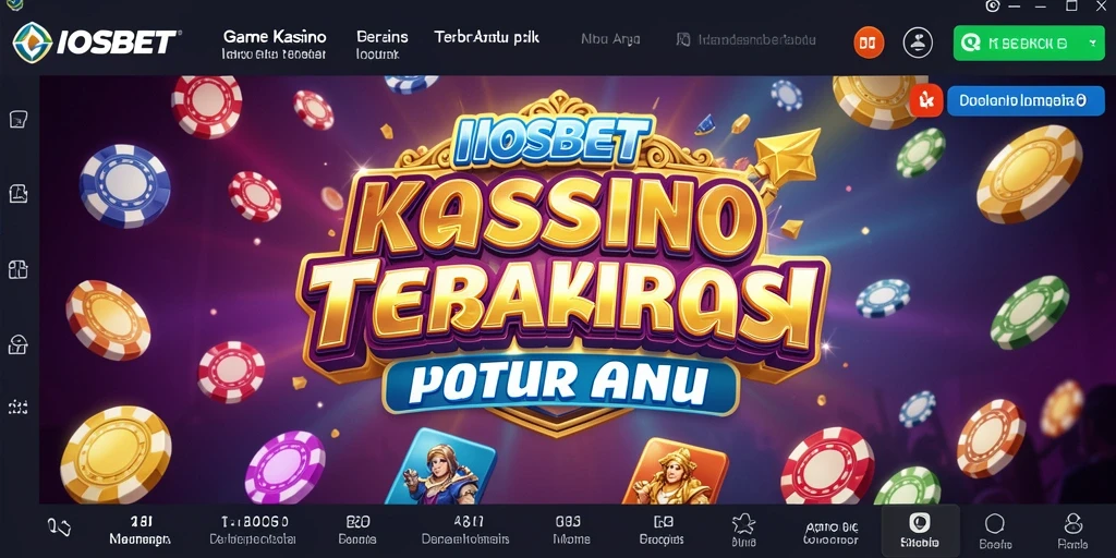 Tampilan gameplay menarik dari aplikasi IOSBET dengan suasana Kasino.