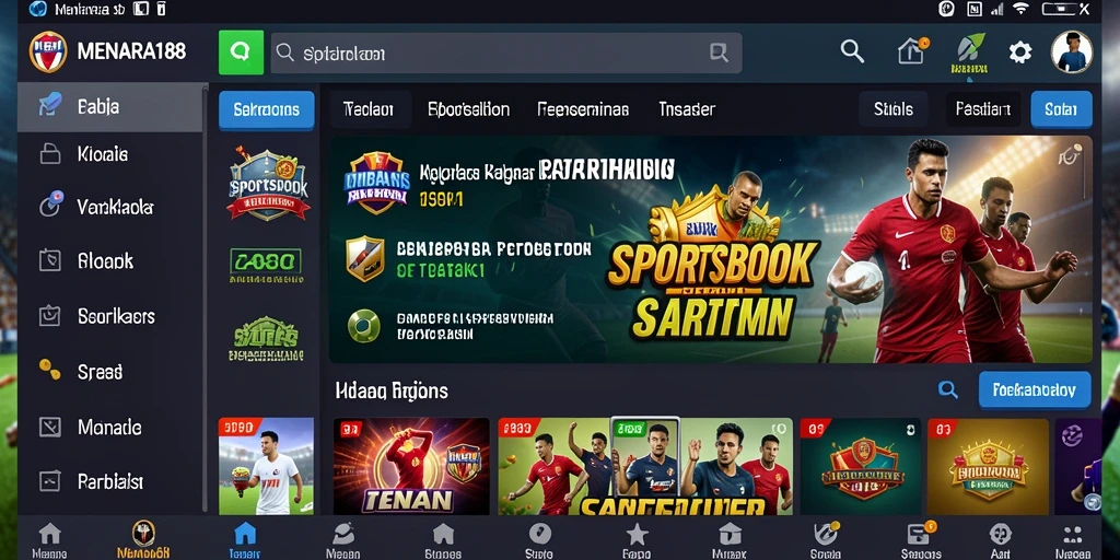 Tampilan screenshot gameplay <strong>MENARA188</strong> yang menunjukkan fitur taruhan langsung.