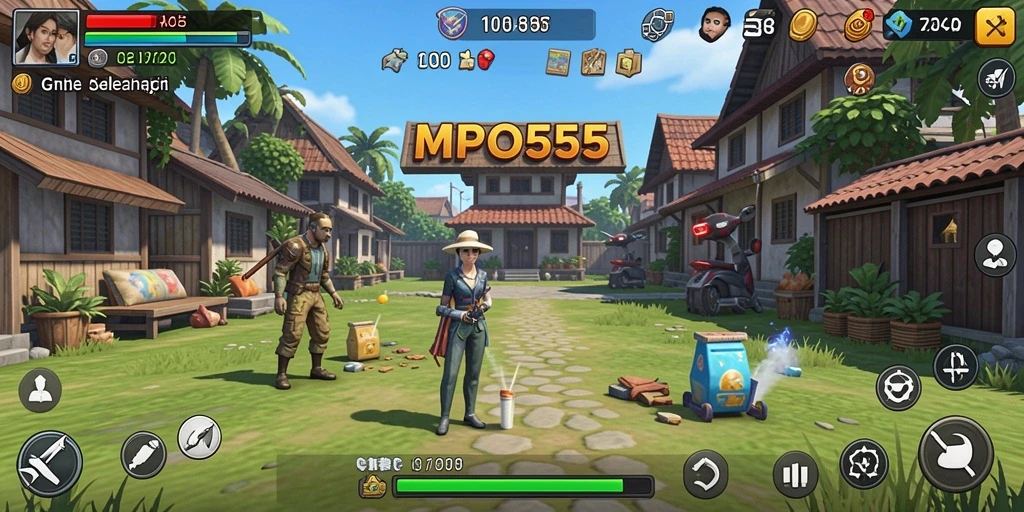 Tampilan gameplay MPO555 yang menarik dan cerah.