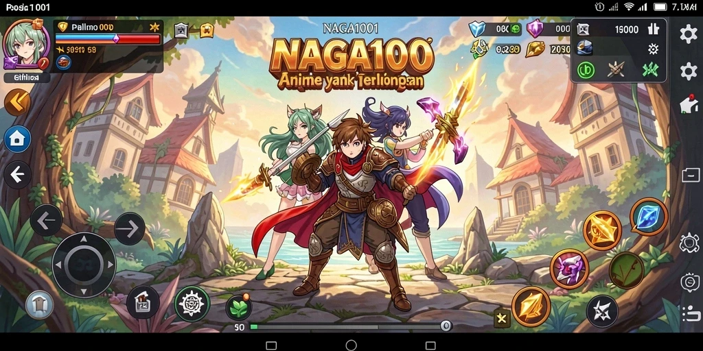 Tampilan gameplay seru dalam NAGA1001 dengan karakter Anime yang menawan.
