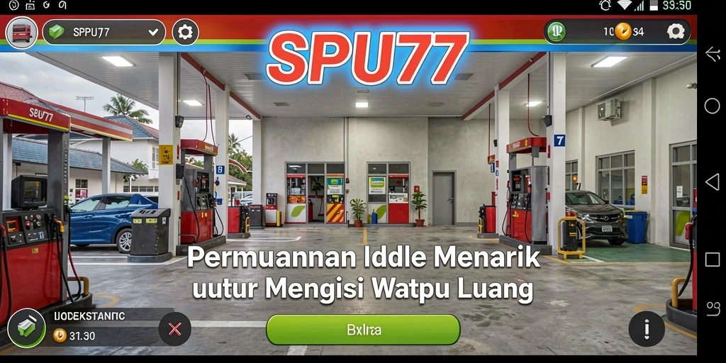 Tampilan gameplay SPBU77 yang menarik dan interaktif.